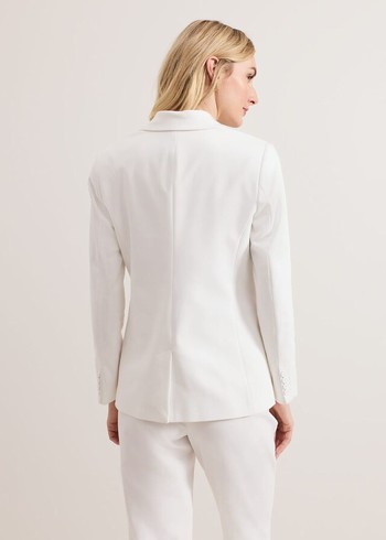 Phase Eight Ulrica Fitted Jackets White USA | 1983476-FY